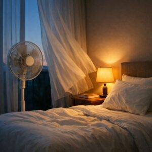 Dormir con ventilador: lo que dice la psicología sobre el ruido de fondo, el calor y el descanso